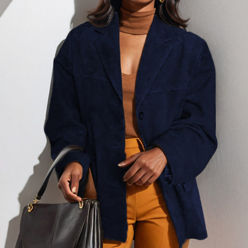 Blazer non structuré en suède pour femme berg-feldt