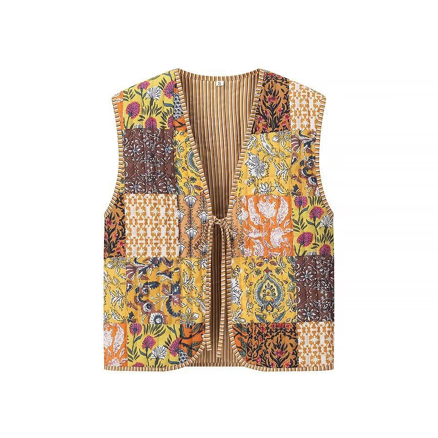 Women's Floral Patchwork Vest by berg-feldt