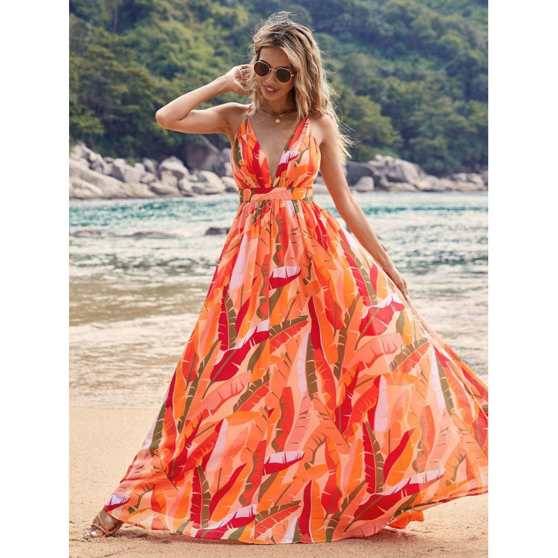 Women's Tropical Print Maxi Dress berg-feldt
