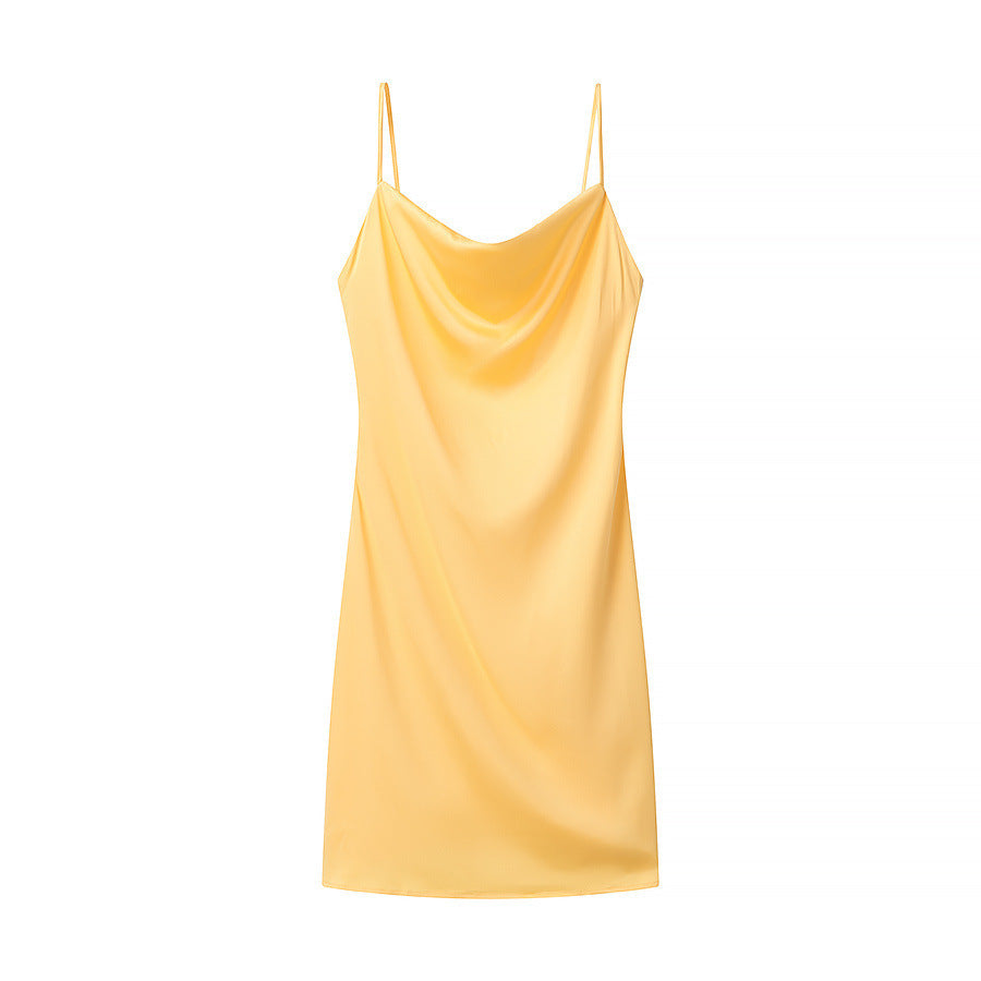 Women's Cowl Neck Slip Dress by berg-feldt