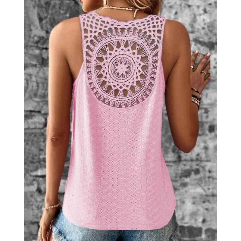 Women's Crochet Back Tank Top berg-feldt