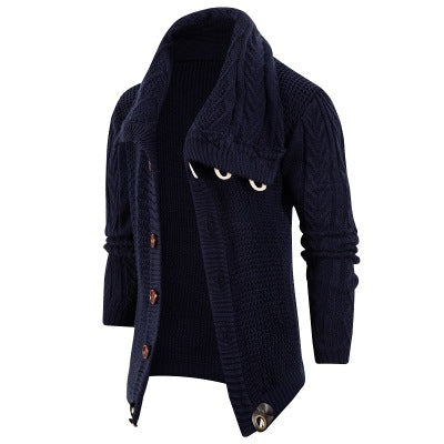 Gilet cardigan pour homme avec col châle et boutons en bois Berg-Feldt