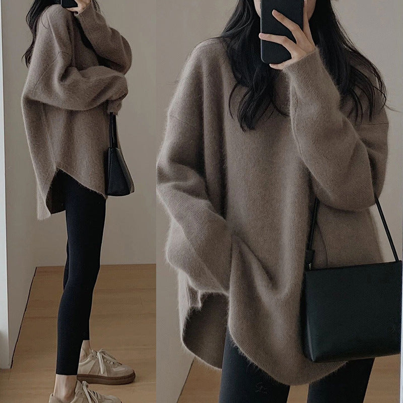 Damen Oversized Strickpullover mit lässigem Schnitt und voluminösen Ärmeln Berg-Feldt