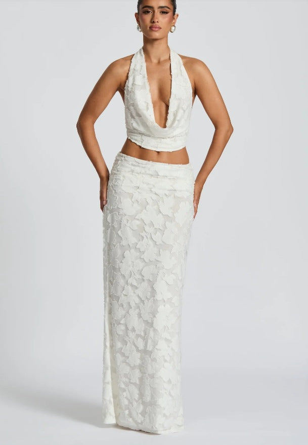 Women's Halter Neck Floral Maxi Dress berg-feldt