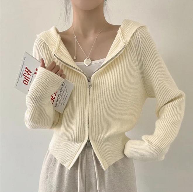 Cardigan décontracté à capuche zippé pour femme Berg-Feldt