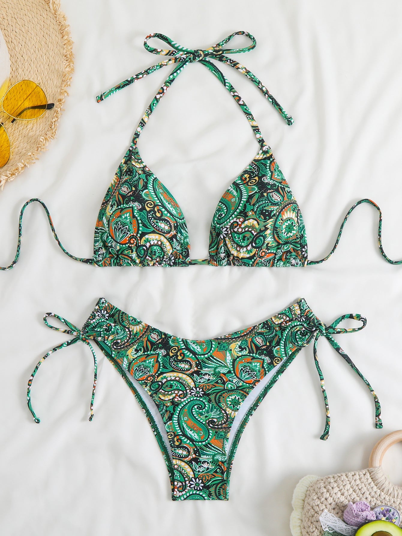 Ensemble de bikini triangle bohème pour femmes berg-feldt