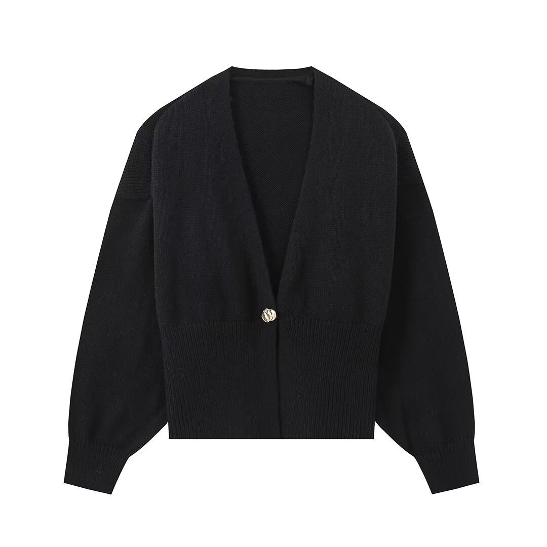 Women's Knit Cardigan with Ribbed Cuffs berg-feldt