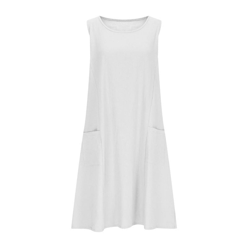 Ärmelloses Damen Freizeitkleid im A-Linie Schnitt mit Taschen von Berg-Feldt