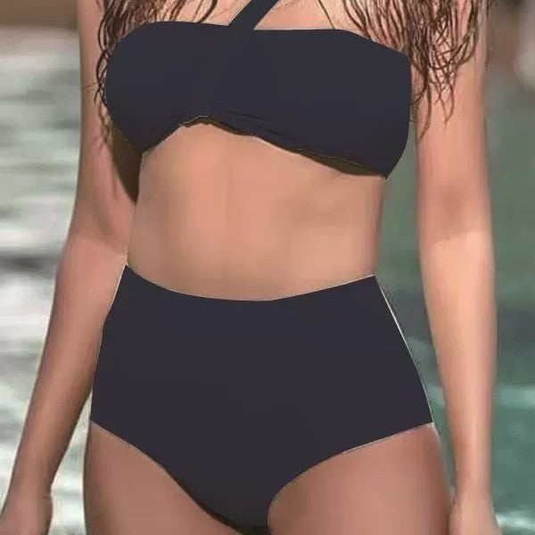 Asymmetrischer Damen-Bikini mit hohem Beinausschnitt von berg-feldt