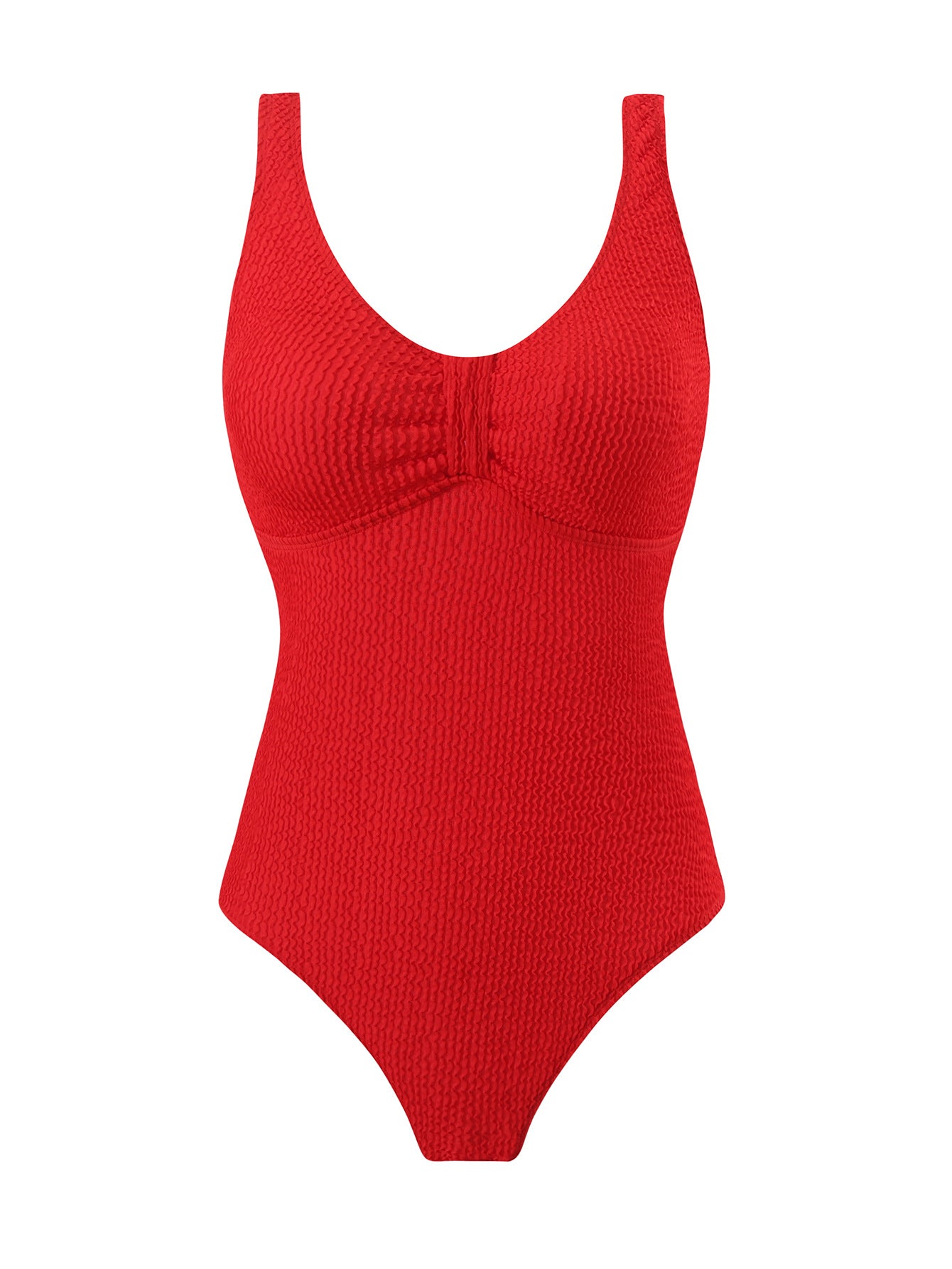 Badeanzug für Damen mit schmeichelnder Raffung und bequemem Material von berg-feldt
