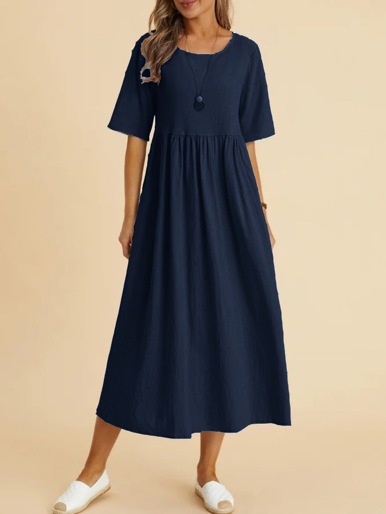 Weites Damen-Maxikleid mit lockerem Schnitt von berg-feldt