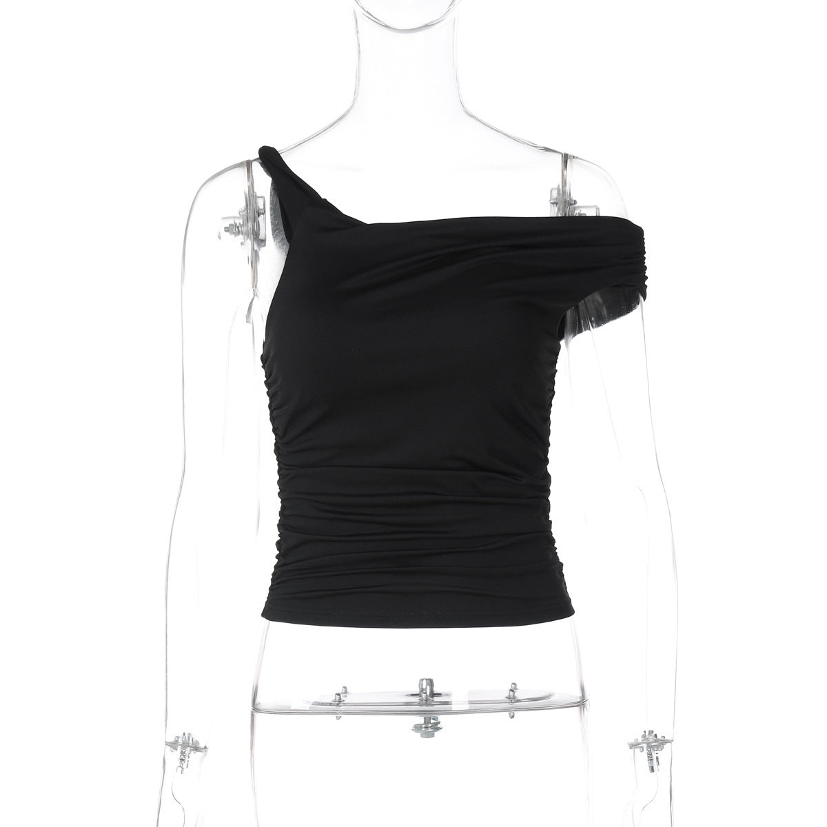 Asymmetrisches Damen-Oberteil mit Raffung, einseitig geschulterter Look von berg-feldt