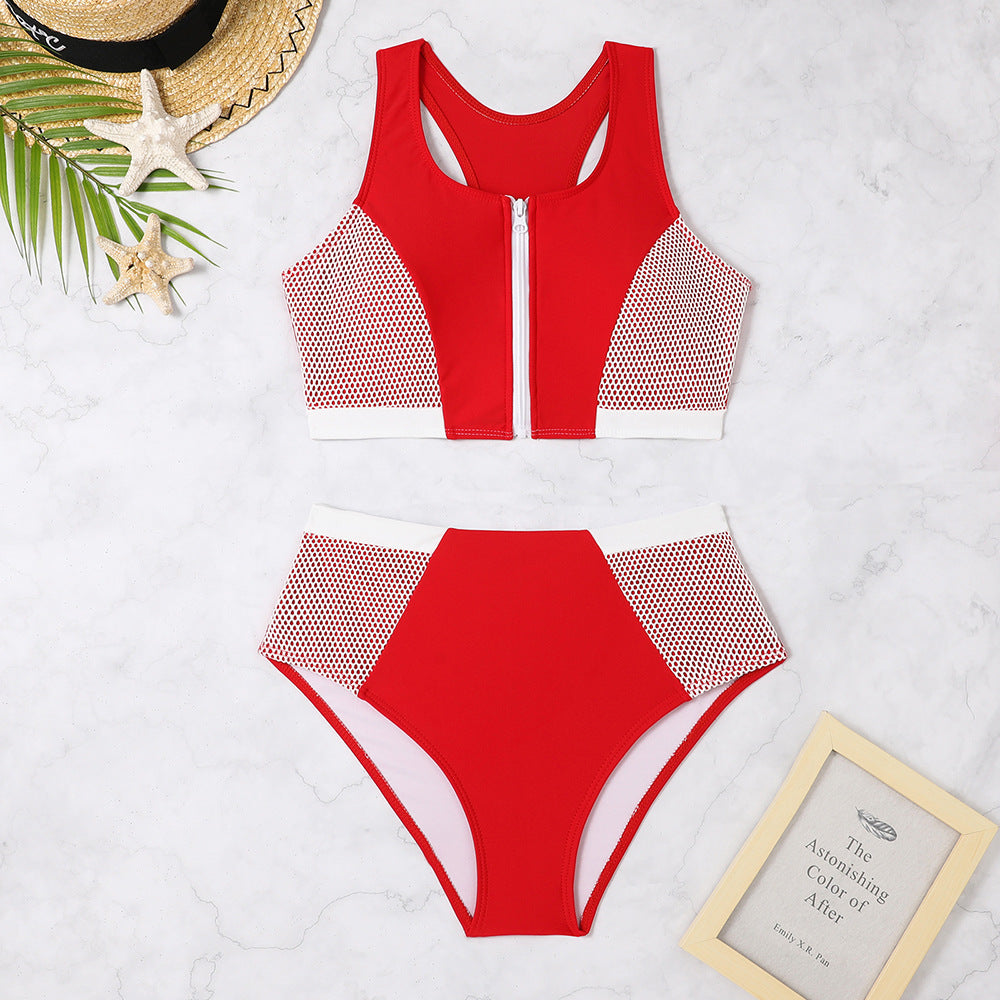 Sport-Bikini pour femme avec maille respirante et fermeture éclair moderne par berg-feldt