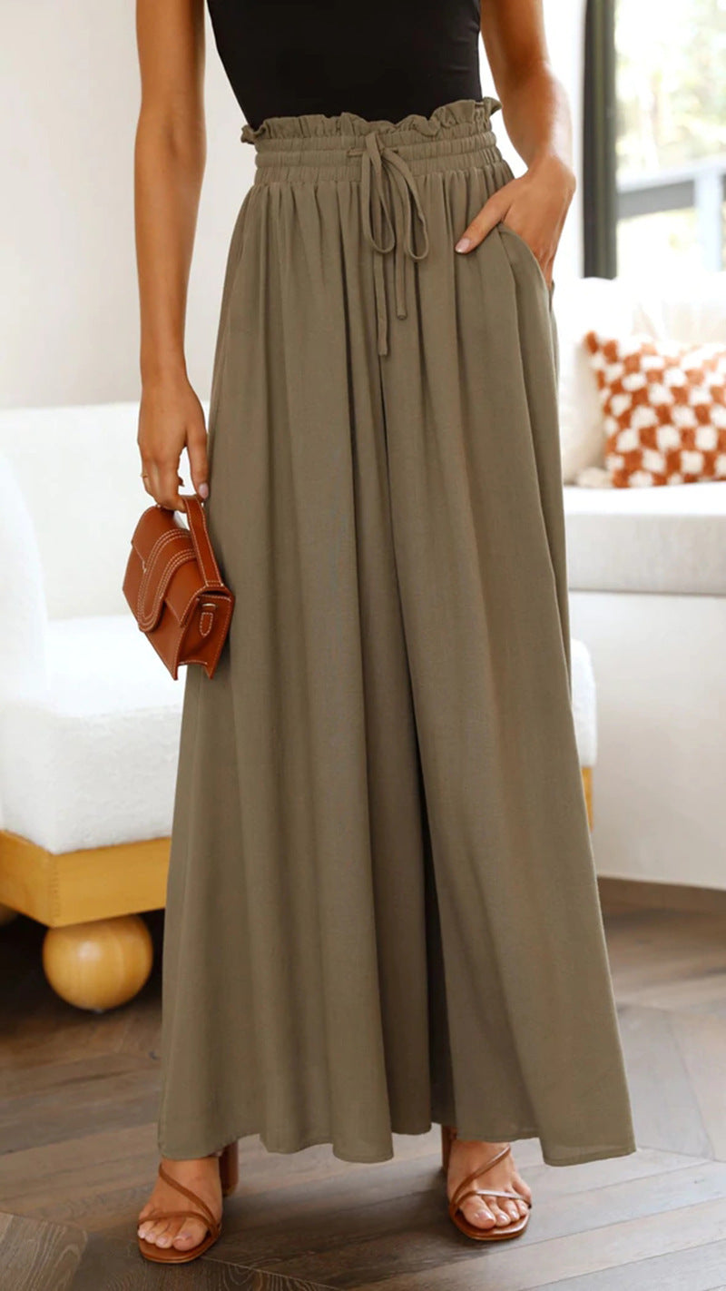 Weite Damen-Palazzohose mit Gummizug und Taschen von berg-feldt