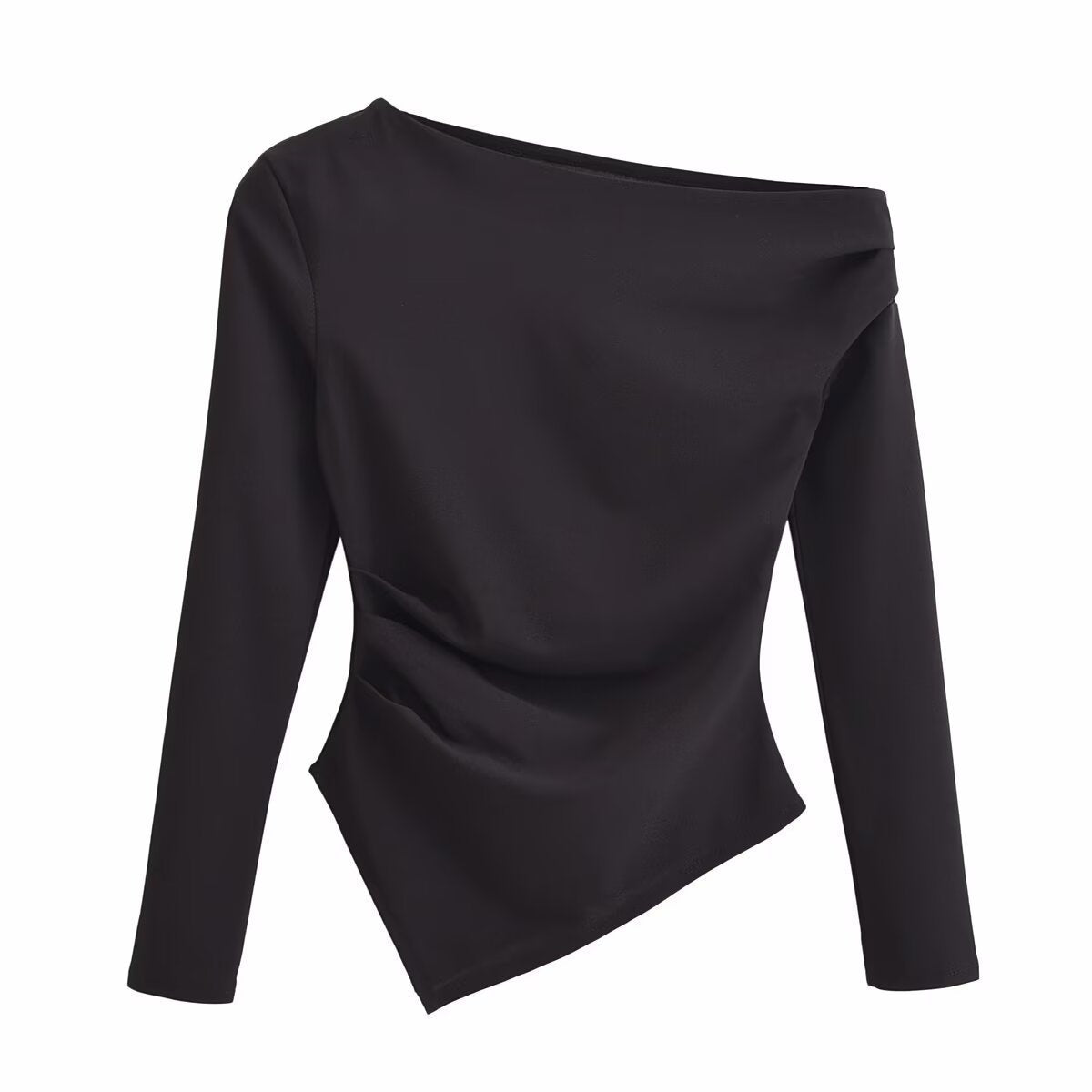 Asymmetrisches Damen Langarm Top von berg-feldt