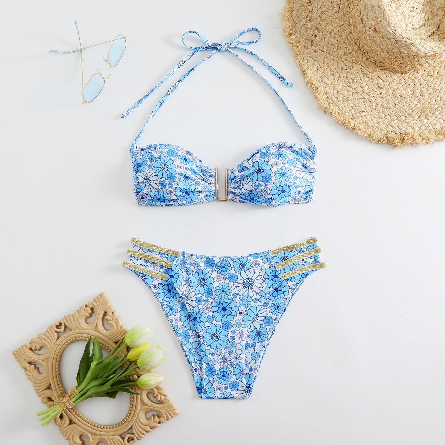 Ensemble de bikini femme à motif floral berg-feldt 1750838556