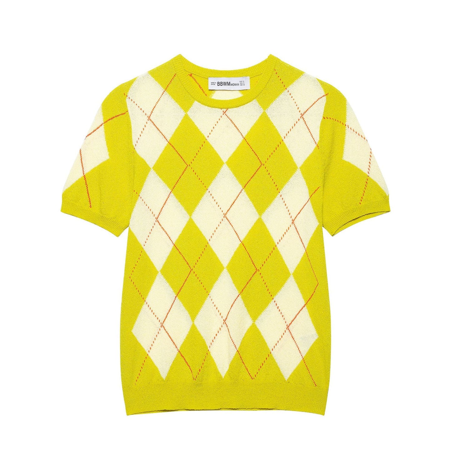 Women's Argyle Short-Sleeve Pullover berg-feldt
