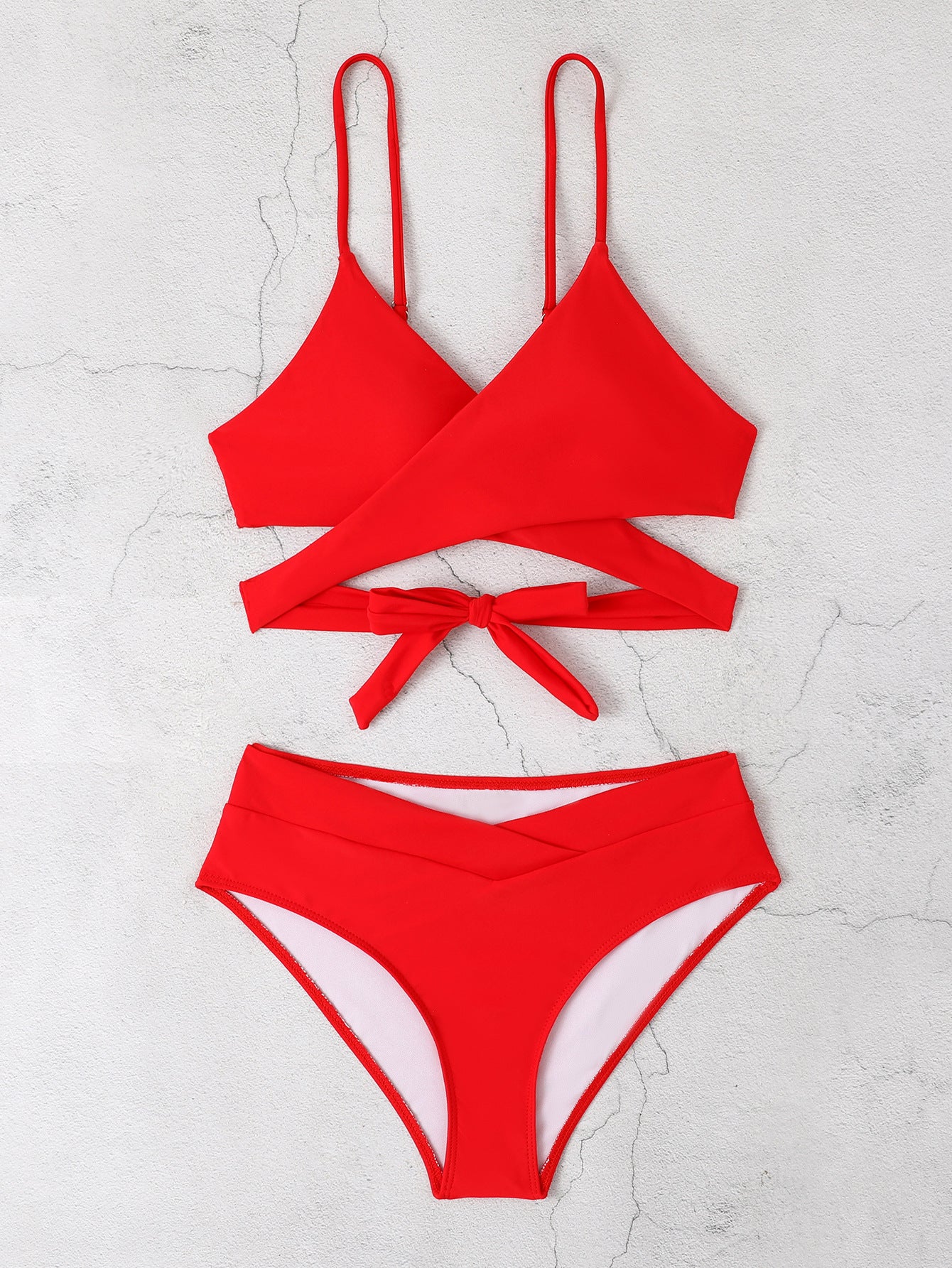 Ensemble de bikini portefeuille taille haute pour femme par berg-feldt