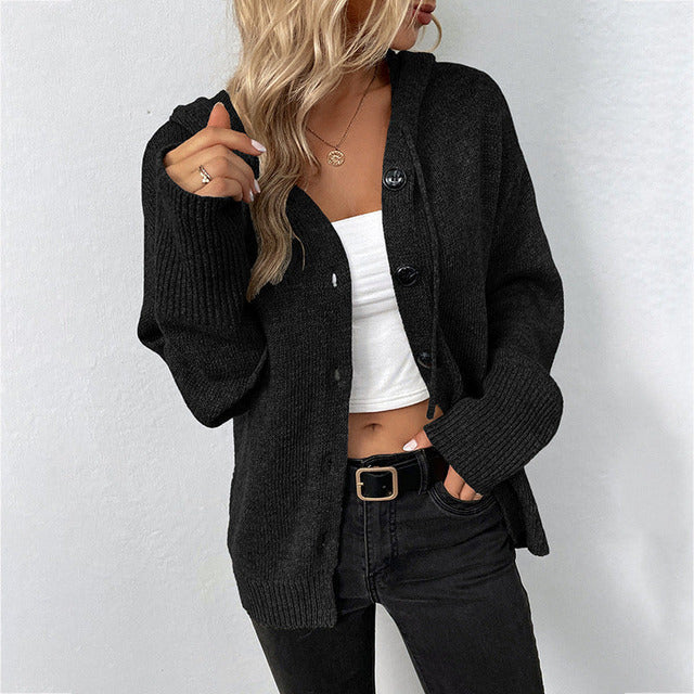 Berg-Feldt | Strick Strickjacke mit Kapuze