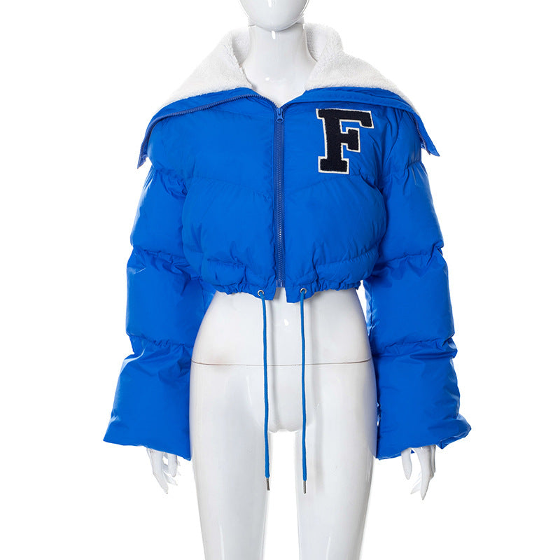 Women's Fleece-Lined Cropped Puffer Jacket berg-feldt