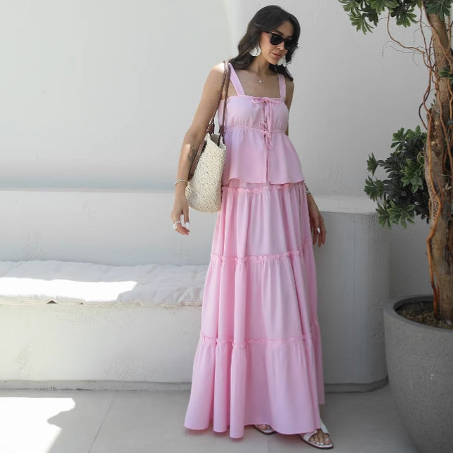 langes Damen Sommerkleid mit Rüschen von berg-feldt