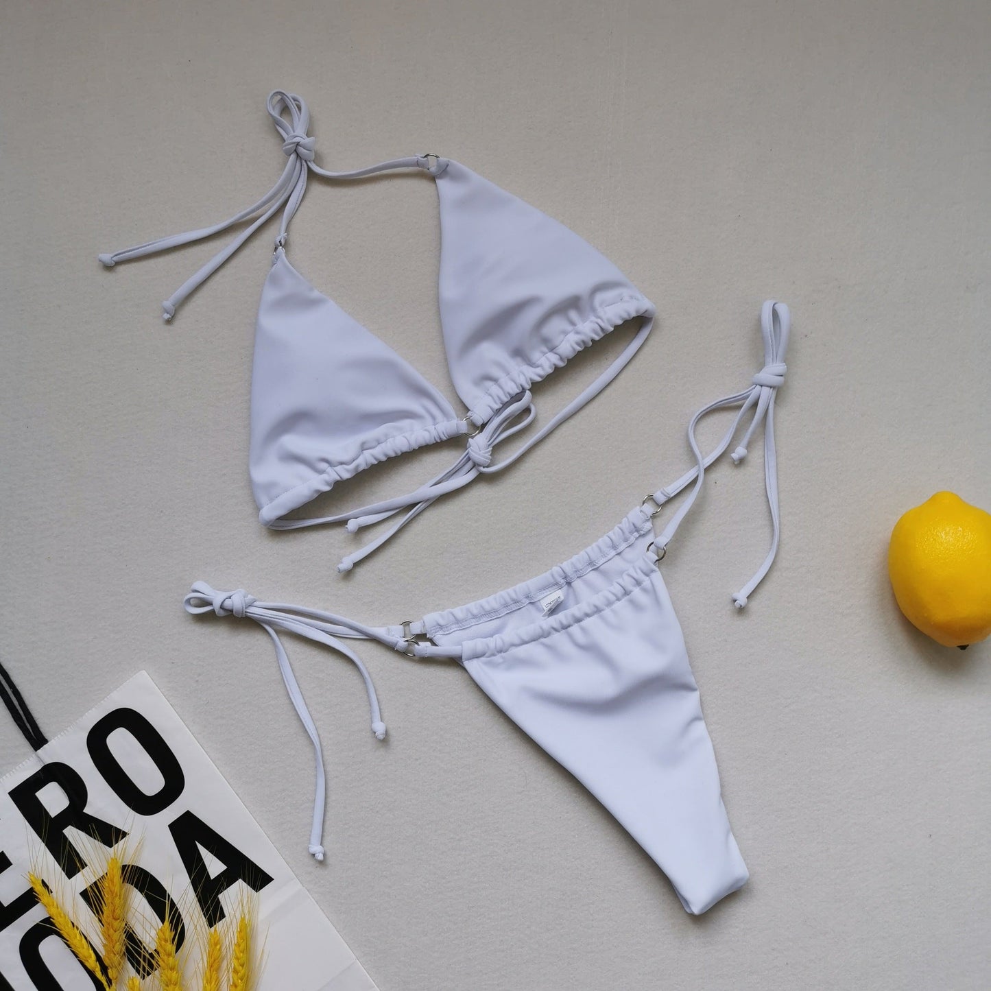 Womens Adjustable Triangle Bikini Set with Stylish Tie Band berg-feldt