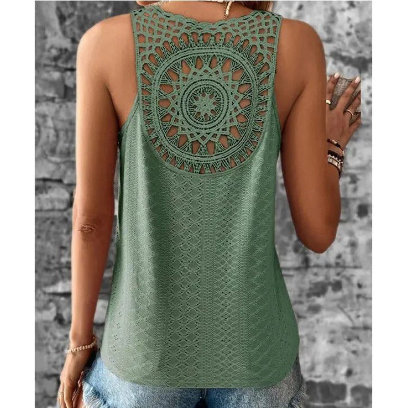 Women's Crochet Back Tank Top berg-feldt
