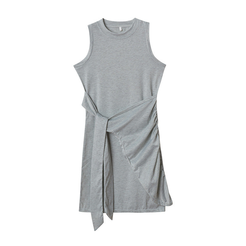 Wickelkleid für Damen, ärmellos, mit seitlichen Bindedetails von berg-feldt