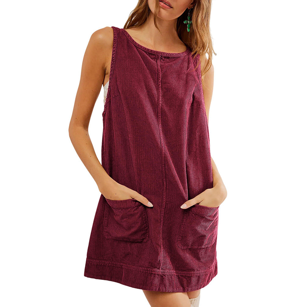 Robe décontractée pour femme en jersey avec poches et encolure ronde Berg-Feldt