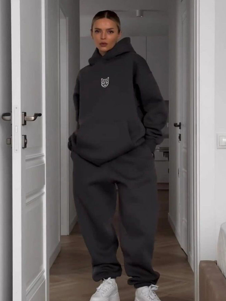 Damen Oversized Hoodie mit lässigen Hosen Berg-Feldt