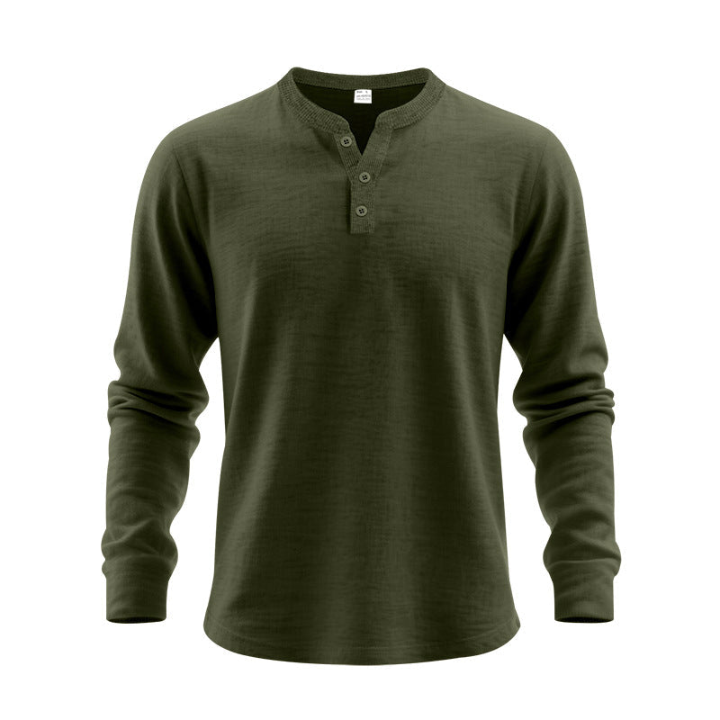 Haut Henley pour homme à manches longues en doux mélange de coton Berg-Feldt