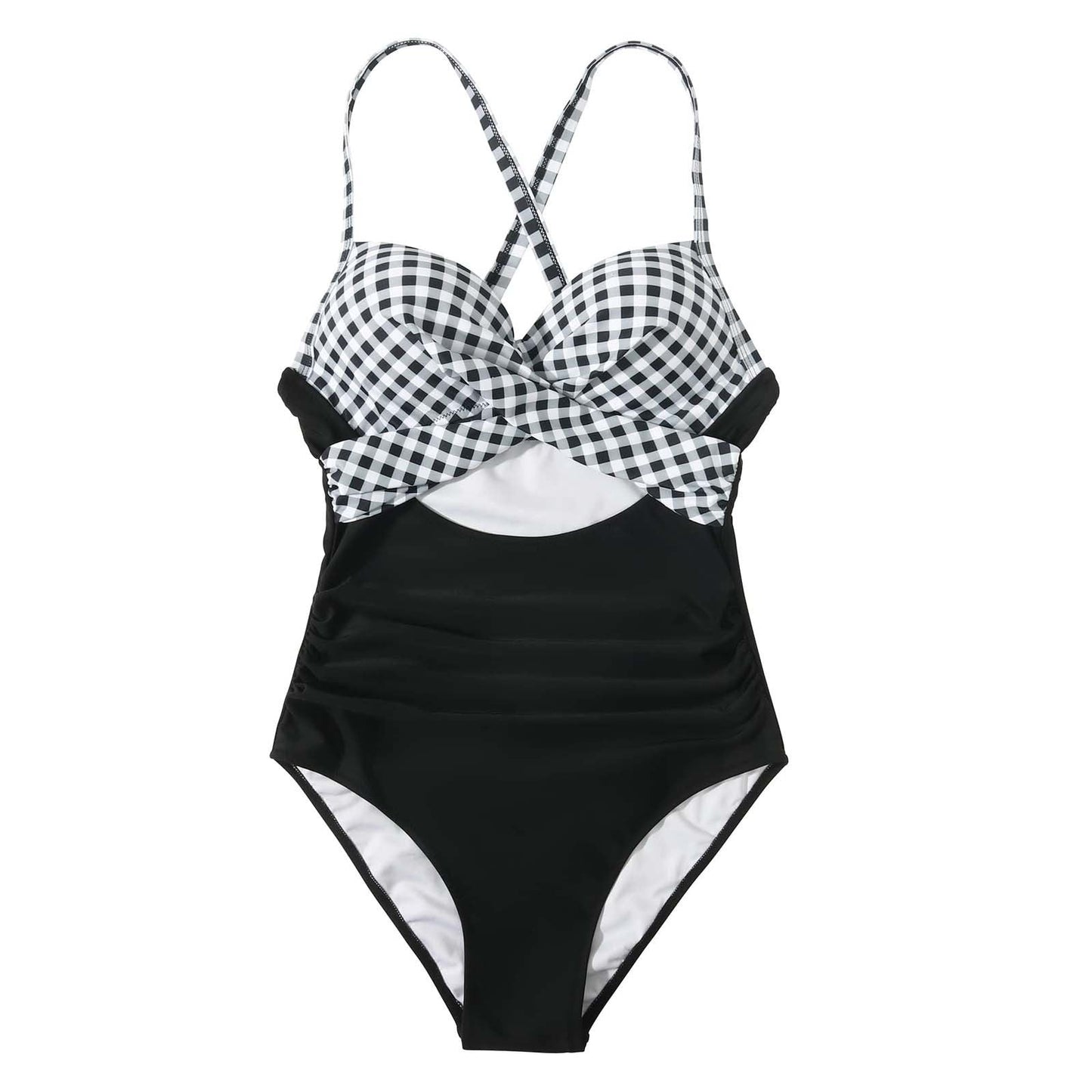 Maillot de bain femme Berg-Feldt avec découpes et dos croisé