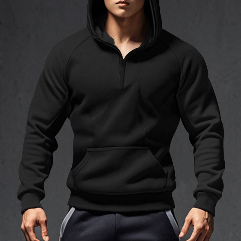 Sweat-shirt à capuche zippé pour homme avec poches pratiques Berg-Feldt