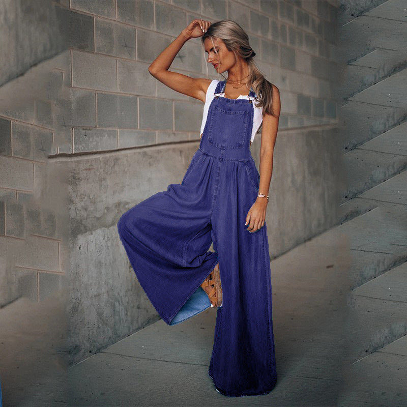Women's Wide-Leg Denim Overalls berg-feldt