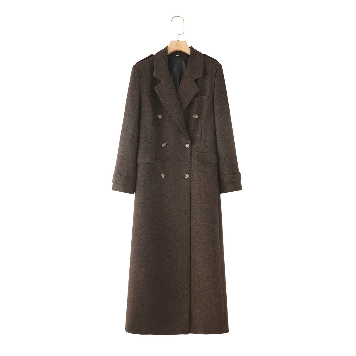 Women's Plus Size Double-Breasted Maxi Coat berg-feldt