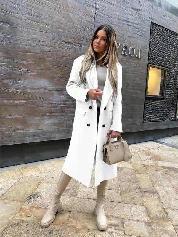Manteau en laine élégant et intemporel pour femme avec double boutonnage Berg-Feldt