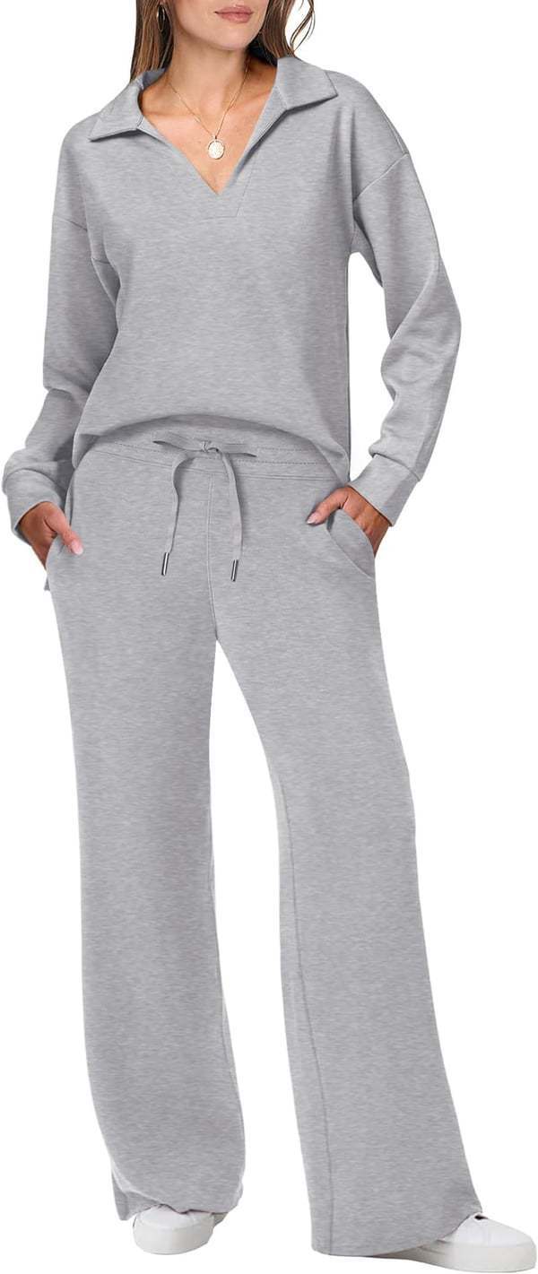 Bequeme Damen Loungehose und Oberteil Set von berg-feldt in weiter Passform
