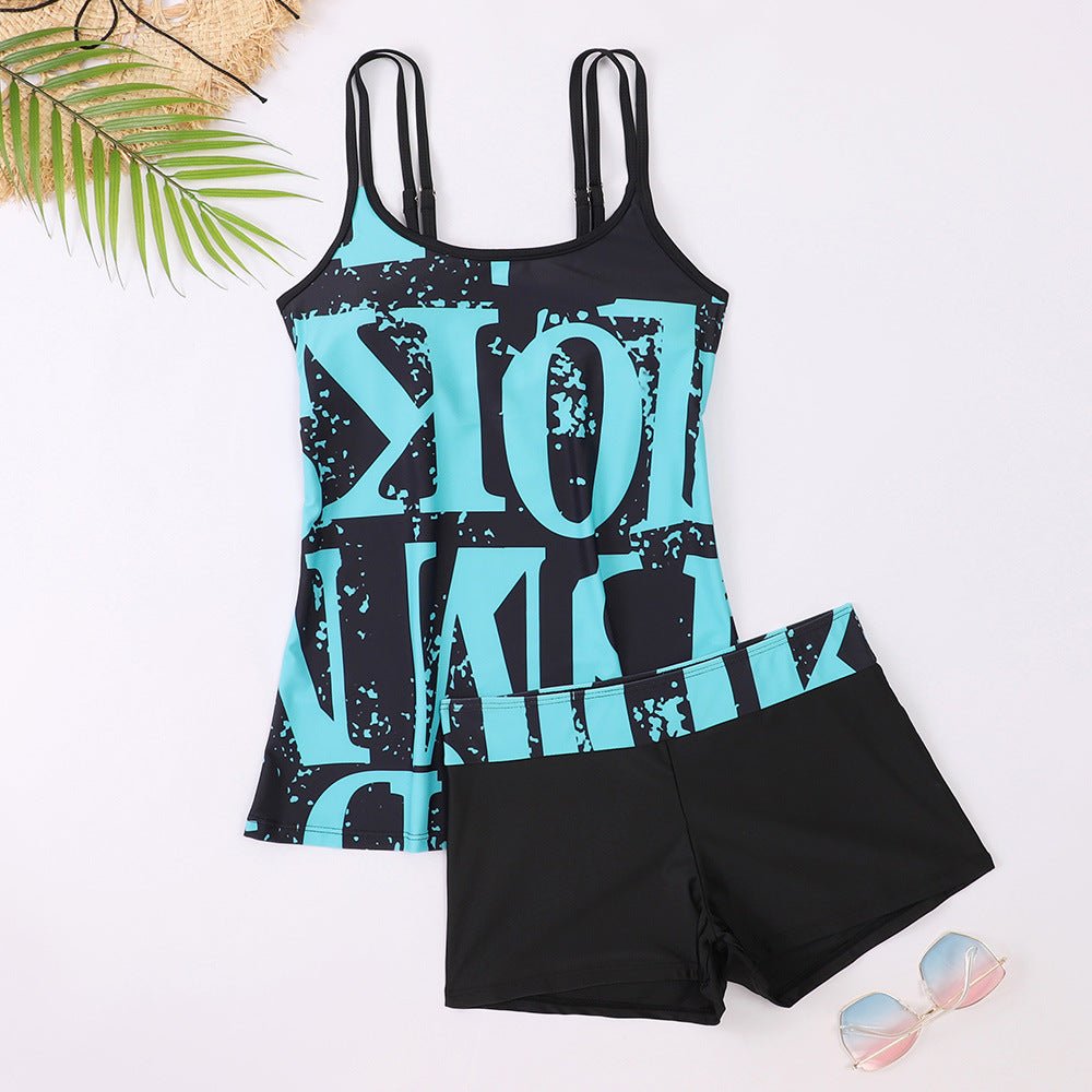 Women's Graphic Print Swim Tankini Set berg-feldt