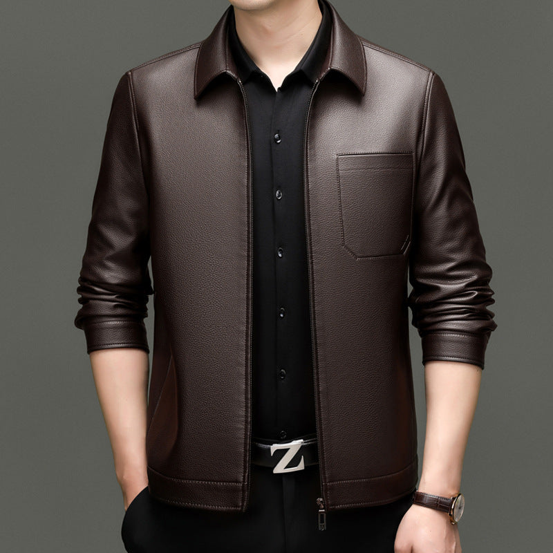 Veste en similicuir pour homme avec coupe moderne et poches pratiques Berg-Feldt