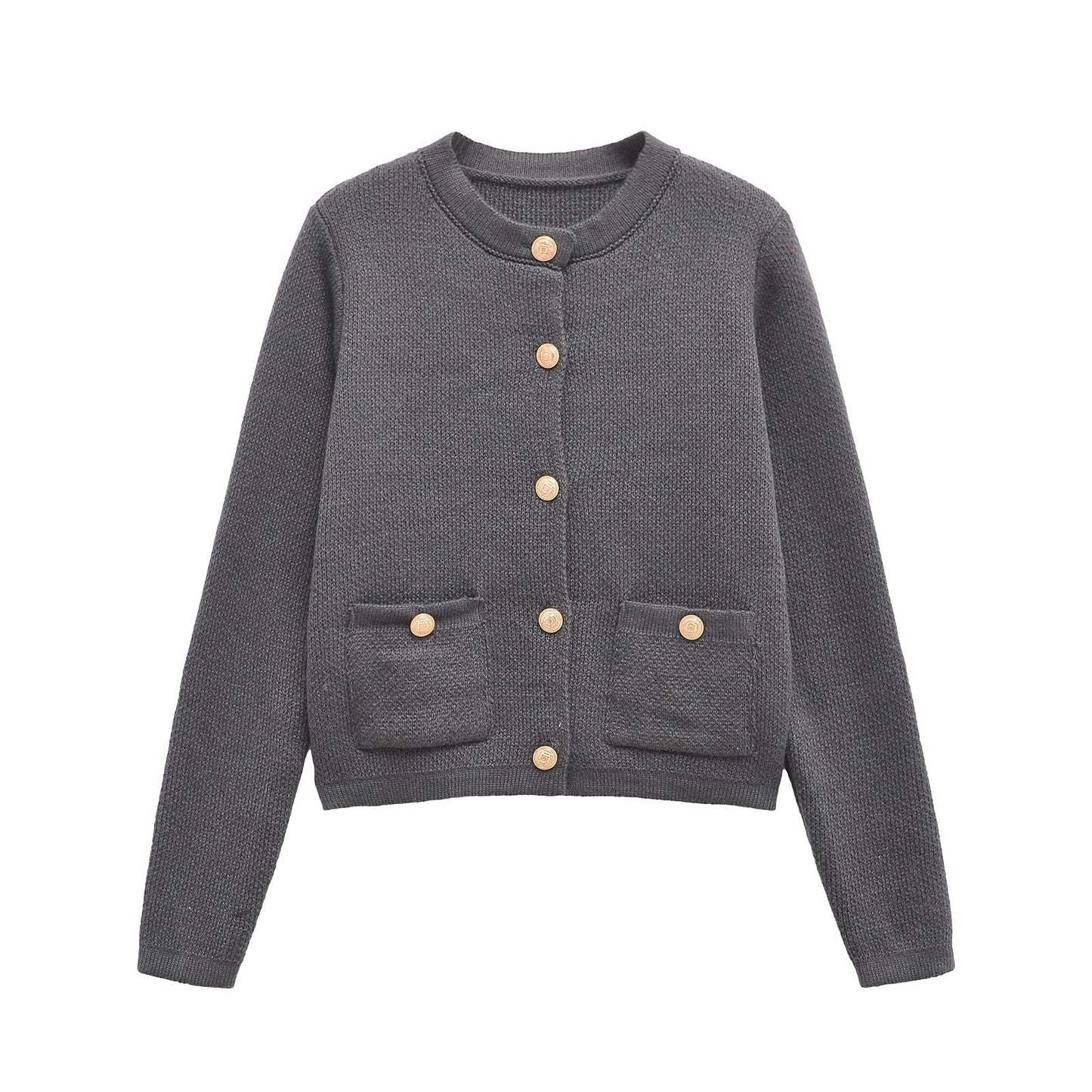 Women's Classic Button-Up Cardigan with Functional Pockets by berg-feldt