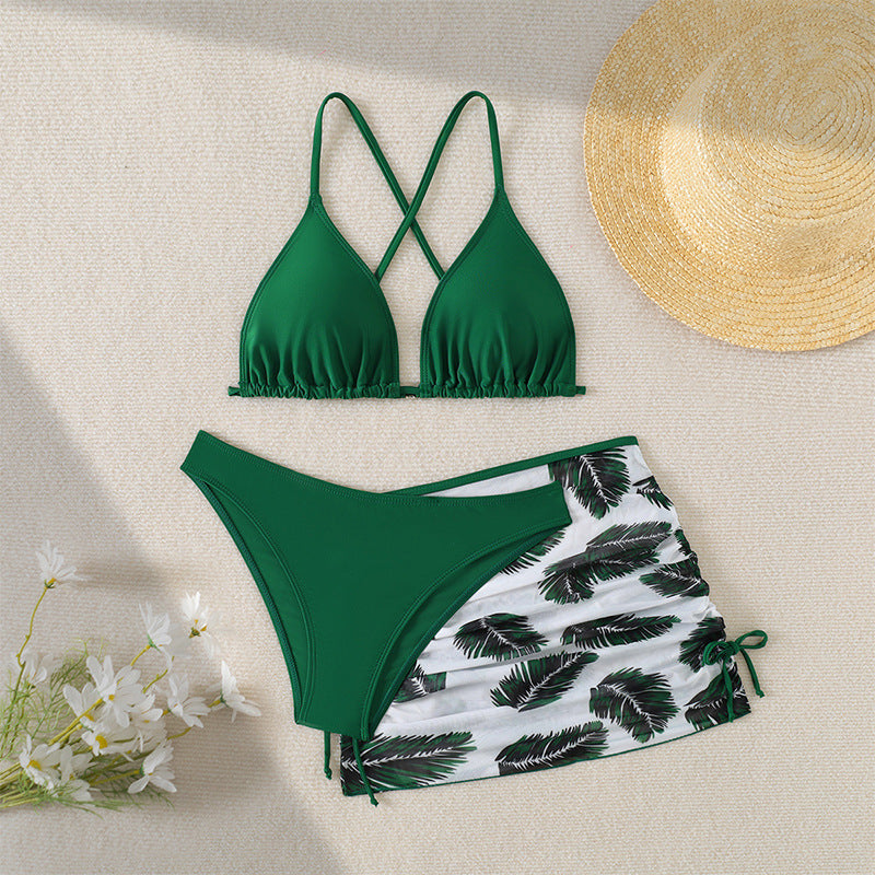 Asymmetrischer Damen-Bikini mit Wickelrock und verstellbaren Trägern von berg-feldt