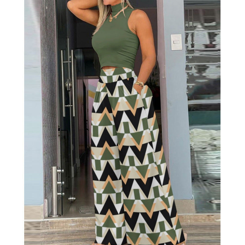 Élégante robe longue pour femme avec mélange de motifs tendance par berg-feldt