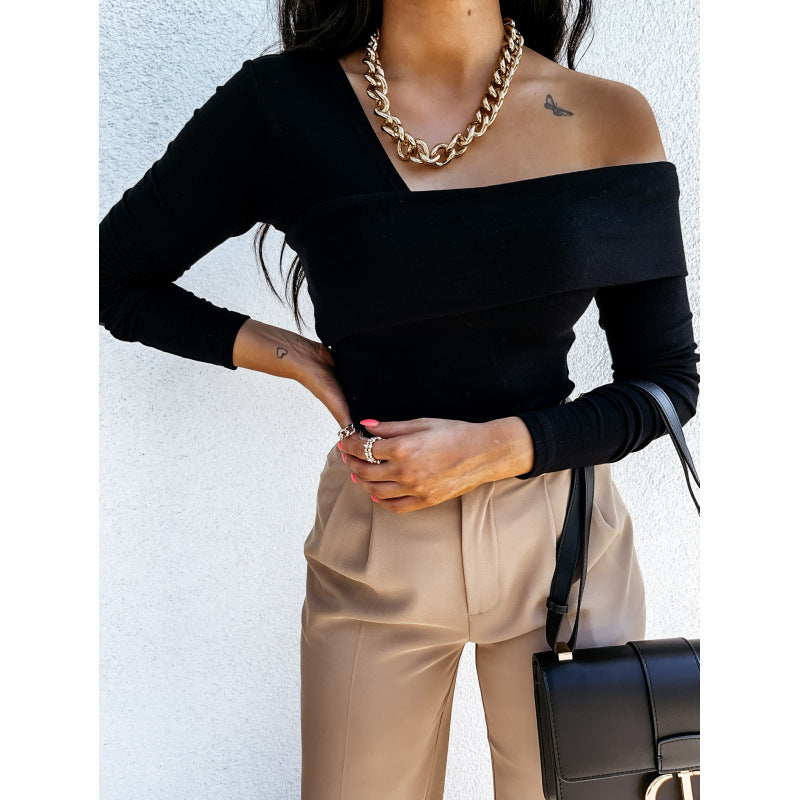 Asymmetrisches Langarm-Oberteil Off-Shoulder von berg-feldt für Damen