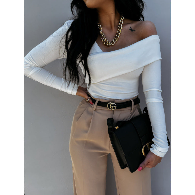 Asymmetrisches Langarm-Oberteil Off-Shoulder von berg-feldt für Damen