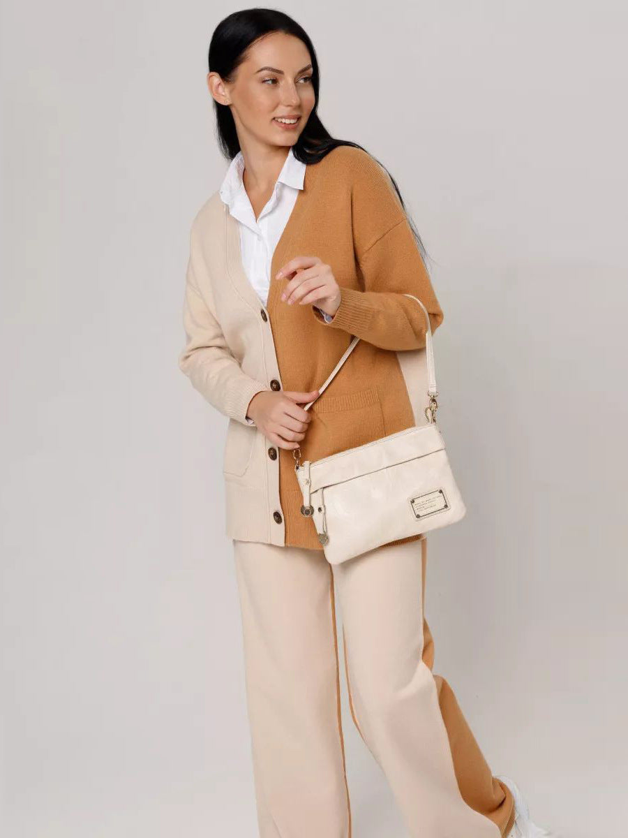Gilet cardigan décontracté en tricot pour femme avec col en V et poches de berg-feldt