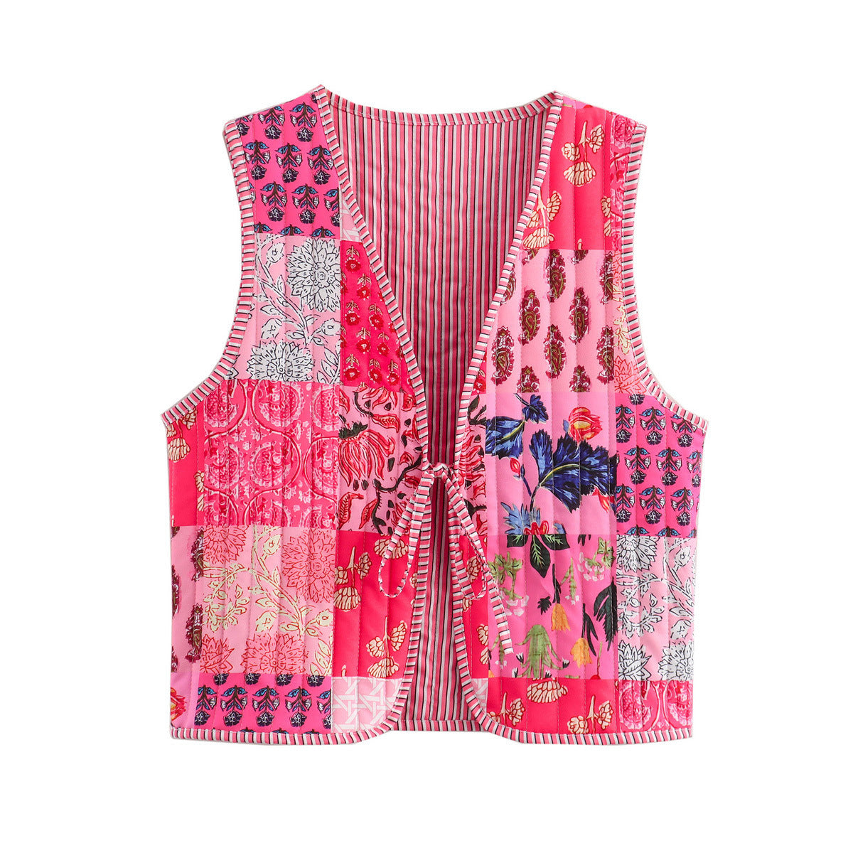 Women's Quilted Flower Patchwork Vest berg-feldt