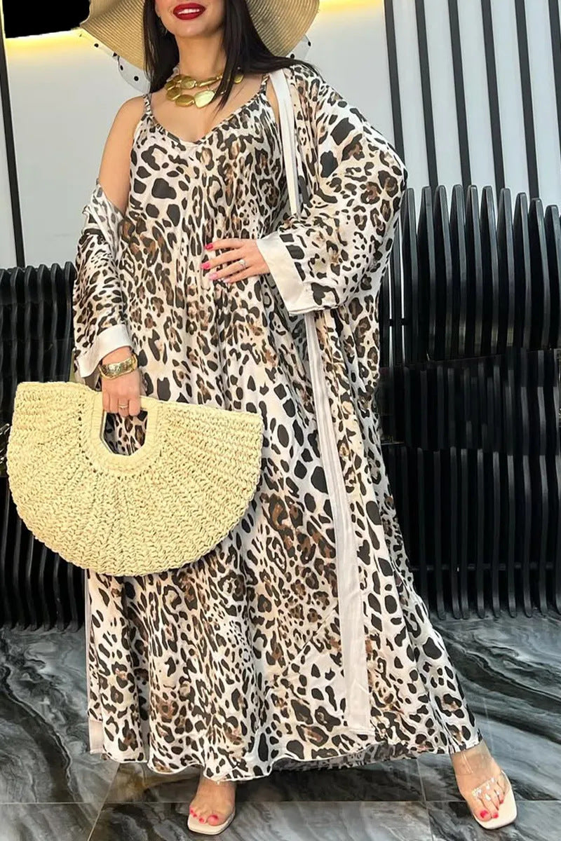 Robe longue tendance pour femme à imprimé animalier de berg-feldt