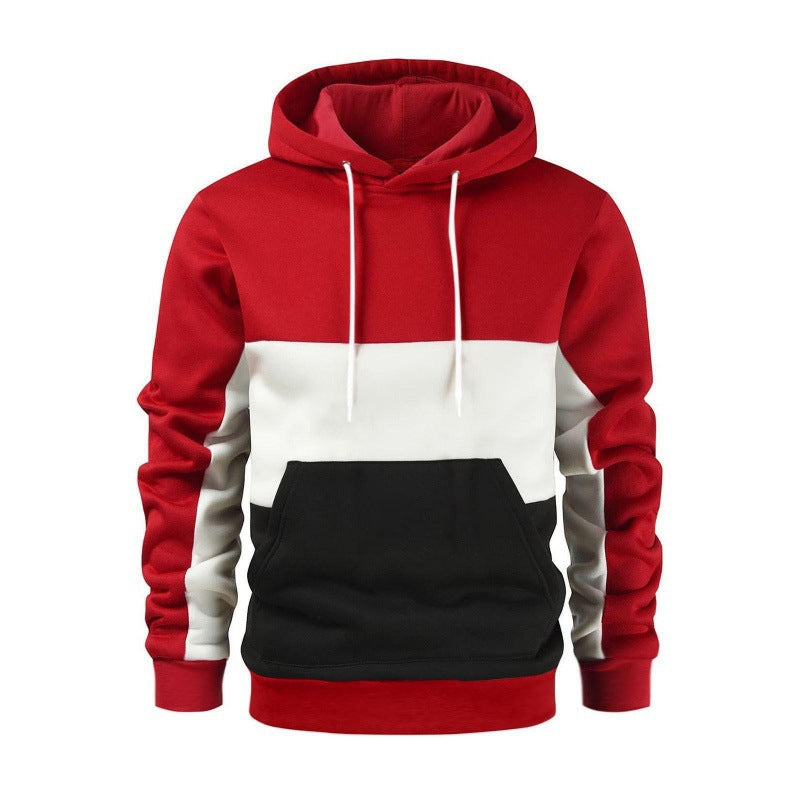 Herren sportlicher Kapuzenpullover mit kontrastierenden Farbblock-Design Berg-Feldt