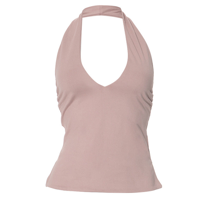 Women's Halter Neck Slim Fit Top by berg-feldt