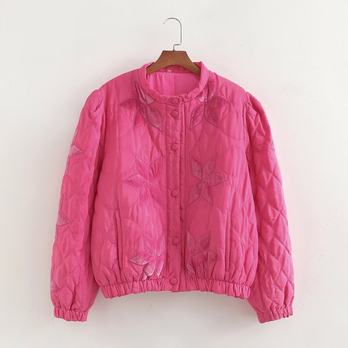 Women's quilted floral embroidered Berg-Feldt jacket